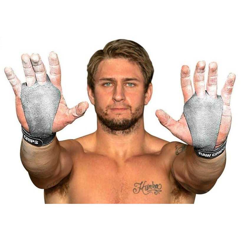 Alternative view of Jerkfit RAW Grips 2 Finger Leather Hand Grips for Gymnastics & Cross Training