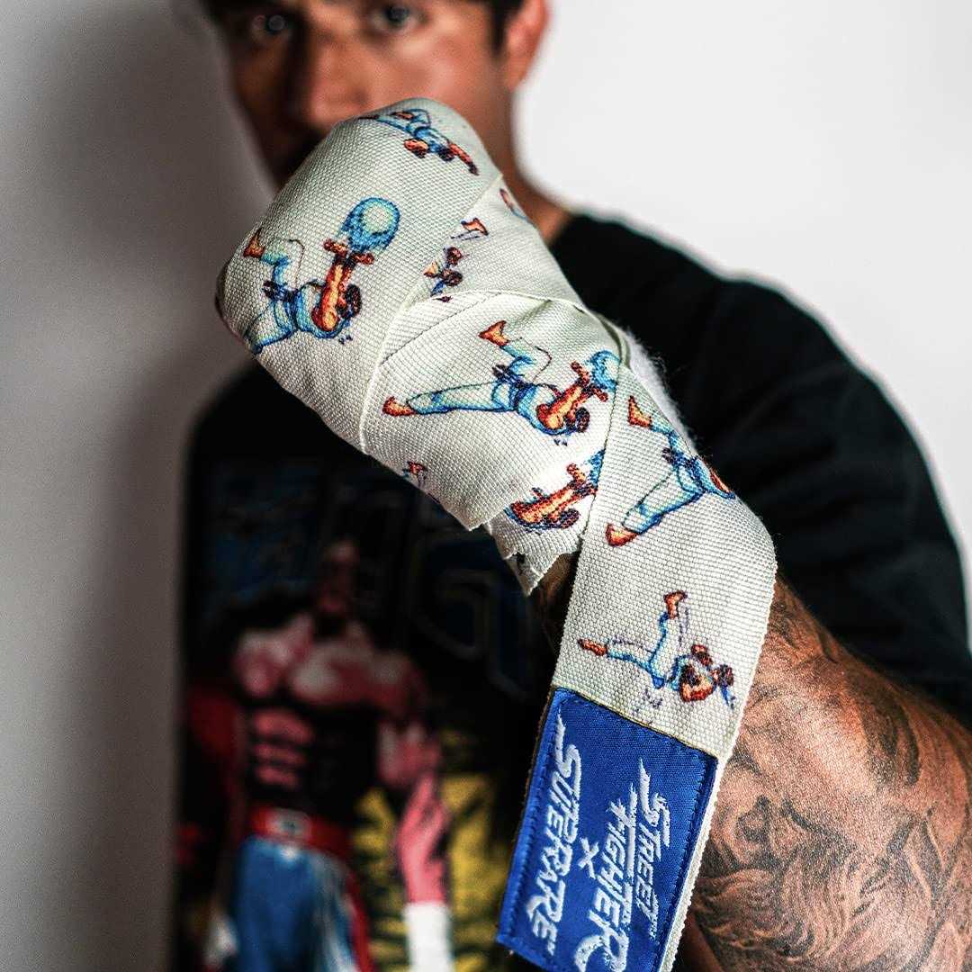 Superare x Street Fighter Hand Wraps for Boxing Gloves Ryu Akuma - Image 4