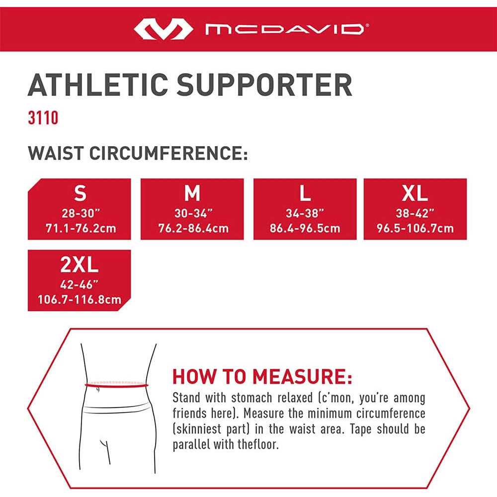 McDavid Athletic Supporter 2 Pack Adult - Image 3