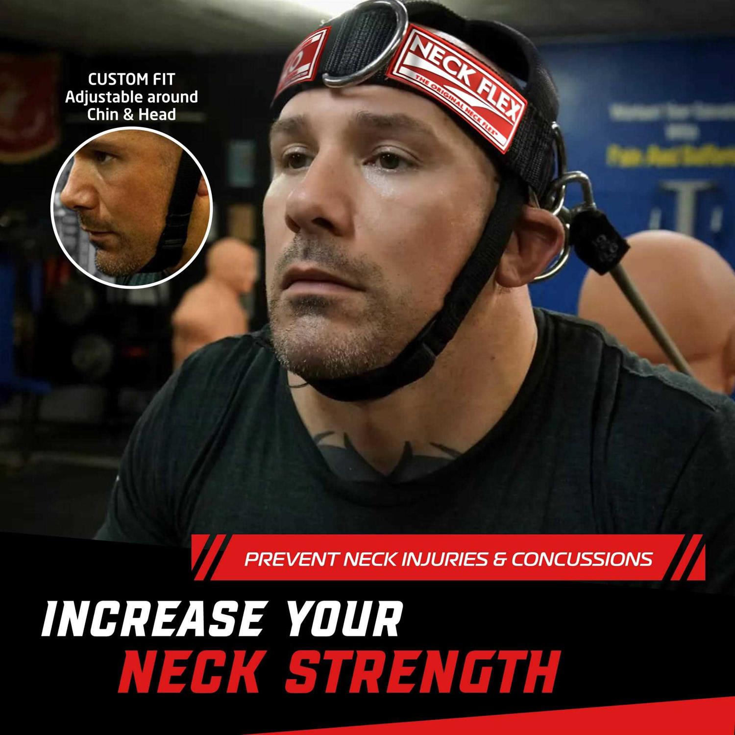 Alternative view of Neck Flex The original Head Harness Neck Muscle Trainer Workout Head Strap for Neck Relief