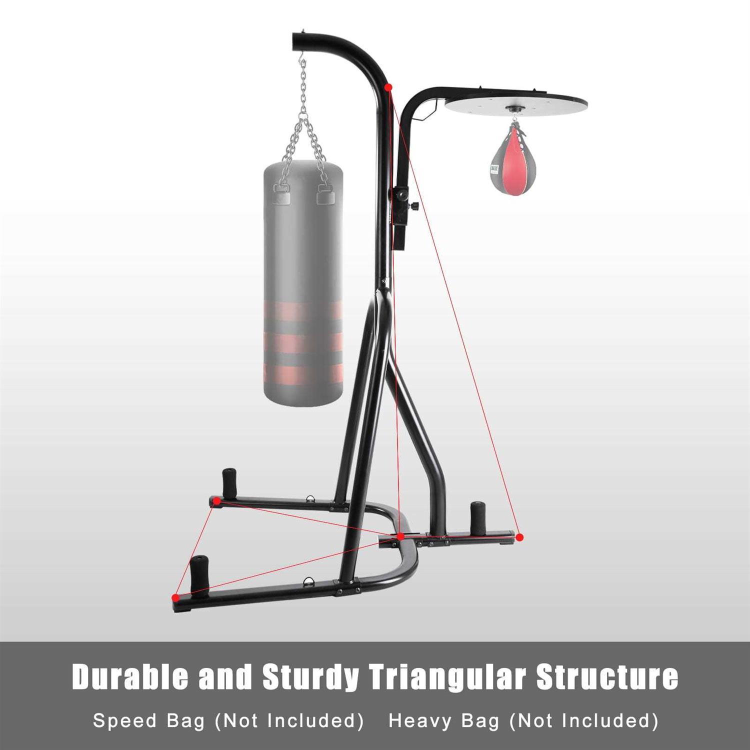 Alternative view of Lazy Buddy Heavy Punching Bag Stand, Height Adjustable Boxing Stand for Heavy Bag and Speed Bag
