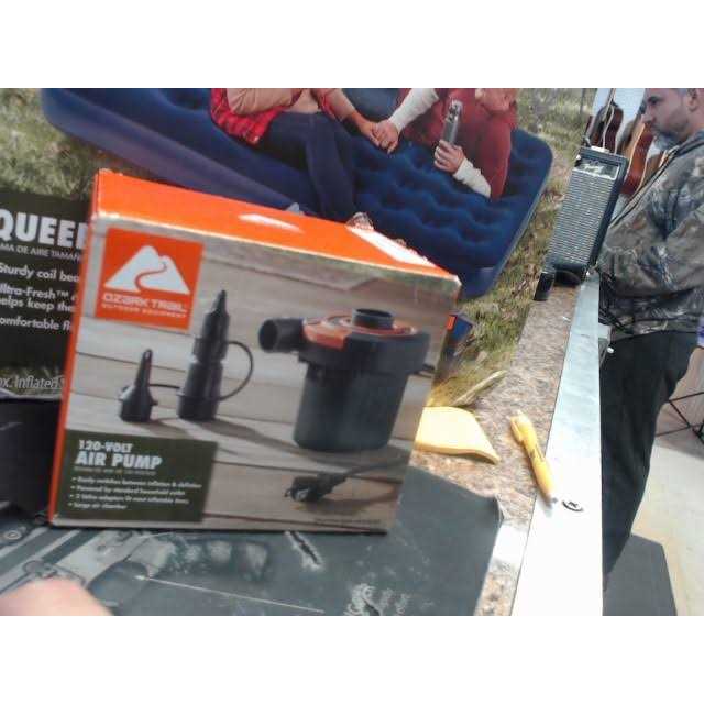 Ozark Trail Sidewinder 4 High AC Electric Air Pump Grey/Orange - Image 3