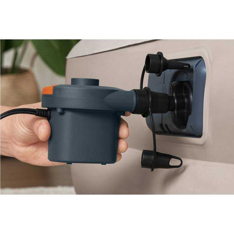 Ozark Trail Sidewinder 4 High AC Electric Air Pump Grey/Orange - Image 4