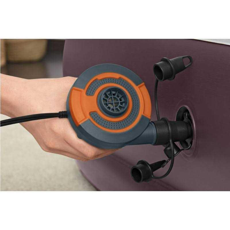 Ozark Trail Sidewinder 4 High AC Electric Air Pump Grey/Orange - Image 5