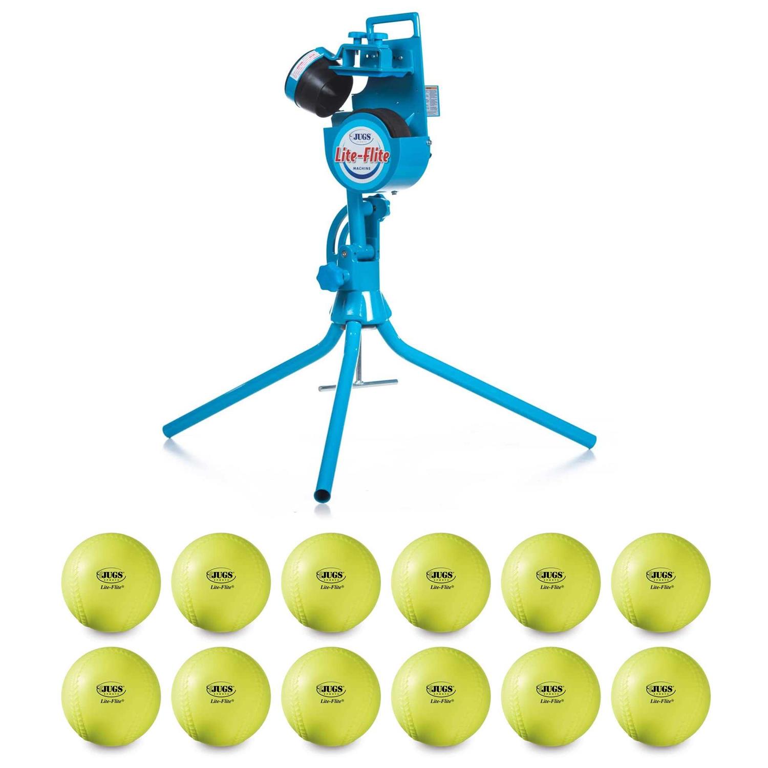 Jugs Lite-flite Machine with 1-dozen Lite-flite Softballs