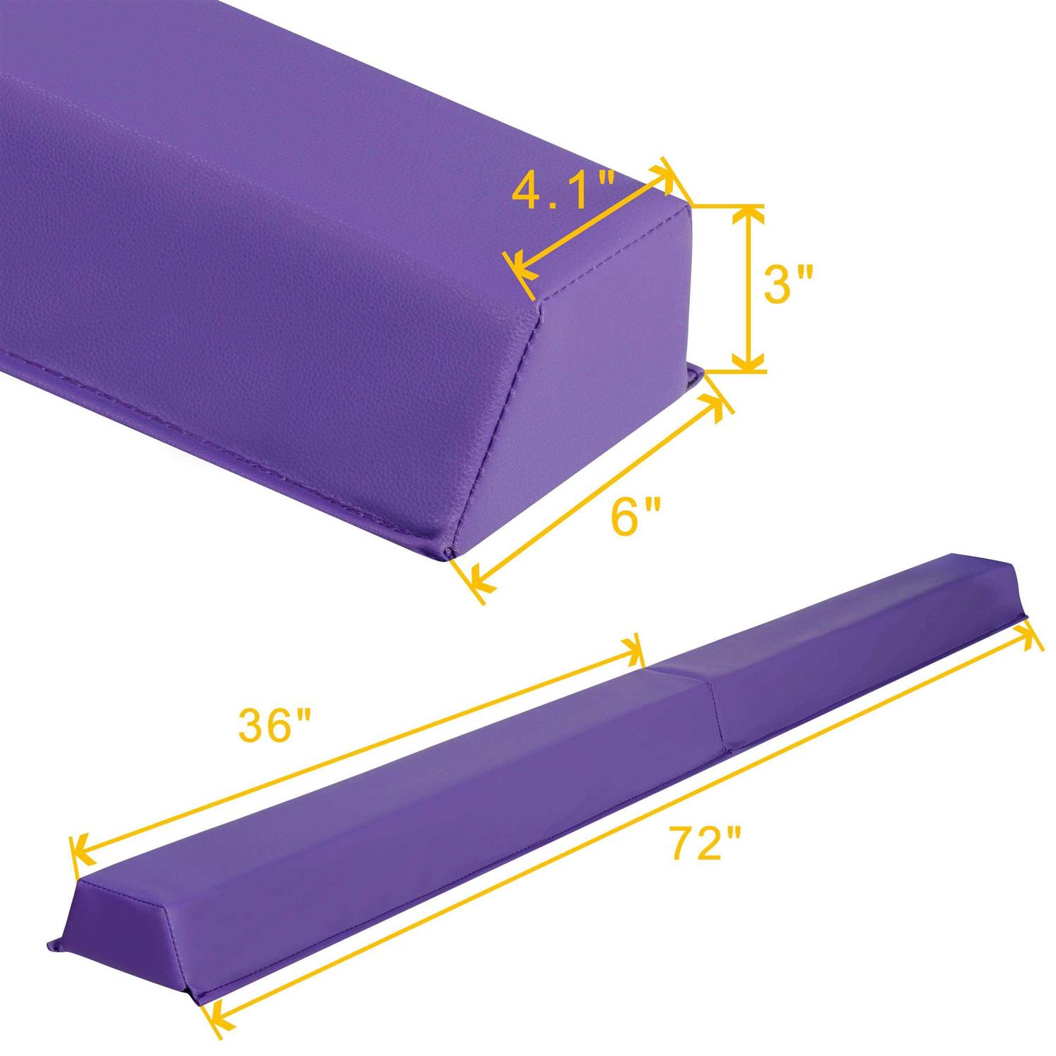 Alternative view of Jupiterforce 6ft Folding Balance Beam Folding Gymnastic Beam Extra Firm Foam Anti-Slip Bottom Floor Equipment Easy to Store&Carry for Home Training