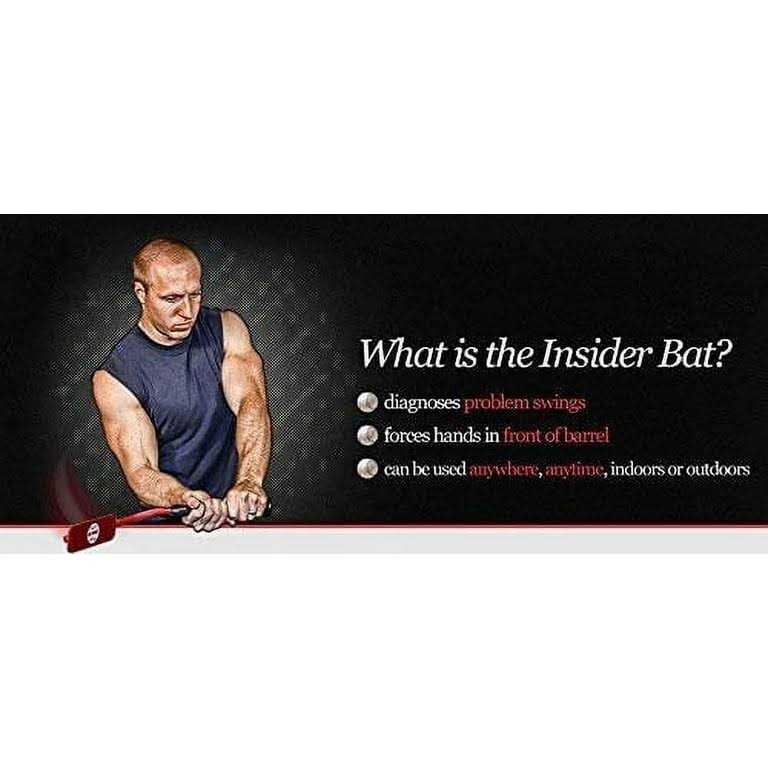 Alternative view of Insider Bat Baseball Softball Batting Swing Trainer Training Aid Tool Device