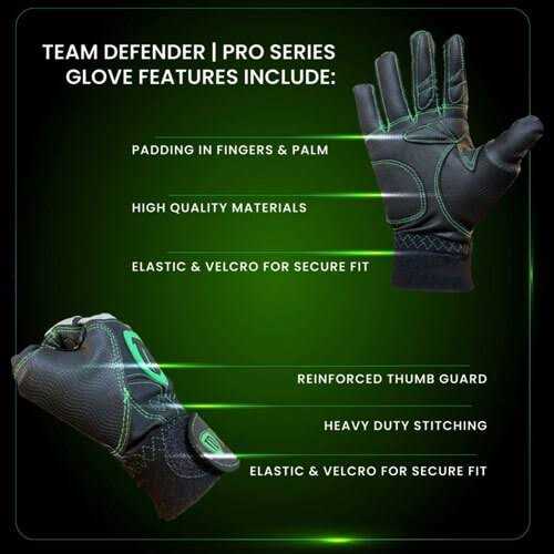 Team Defender Pro Series Protective Catcher's Glove - Image 4