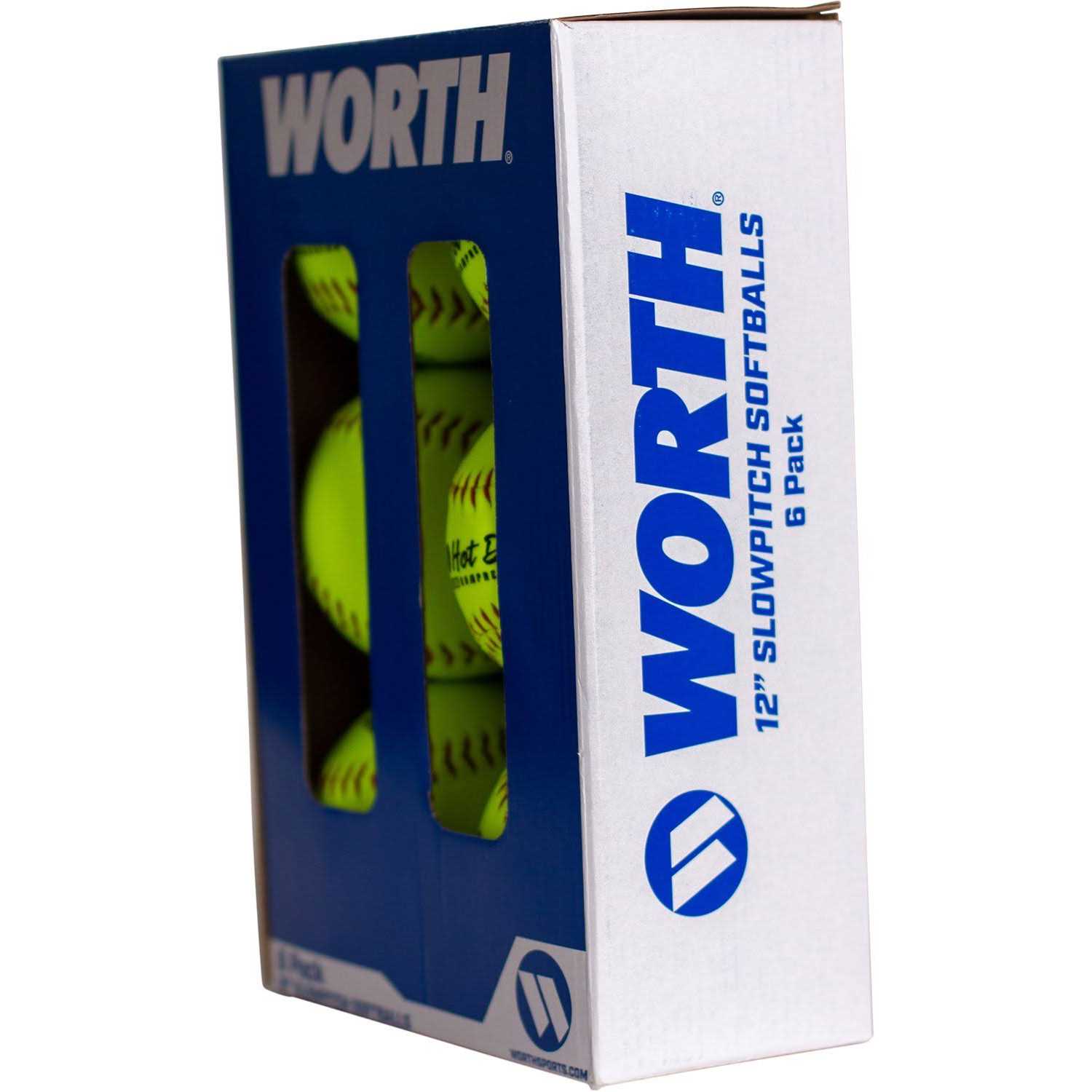 Worth 12 USA Hot Dot Slowpitch Softballs - Image 3