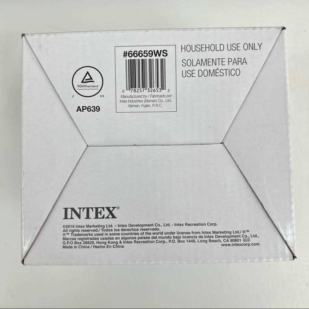 Alternative view of Intex Black Electric Air Pump 120 V Standard Electric Plug