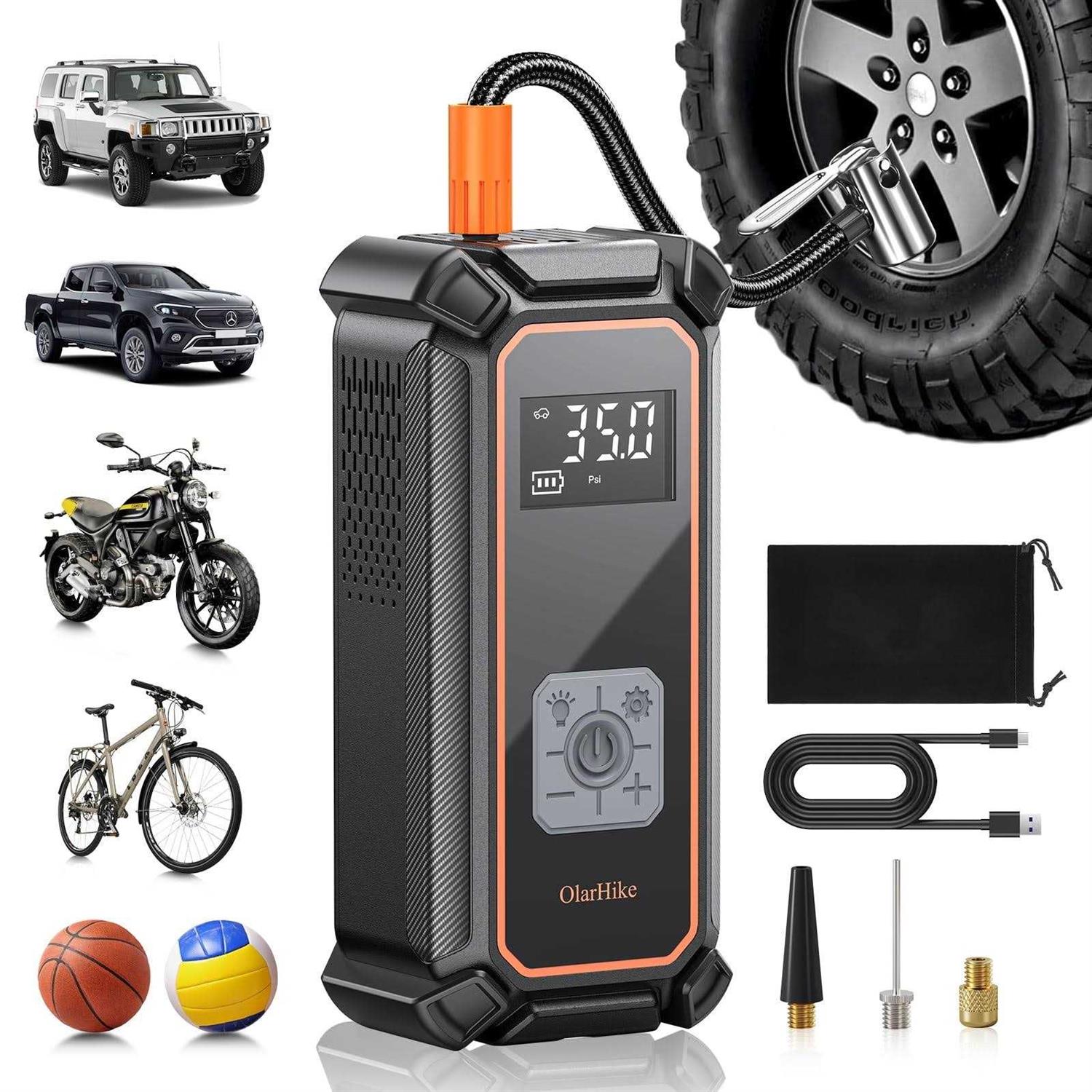 Ophanie Digital Portable Tire Inflator 160 Psi Digital Pressure Gauge Air Compressor for Car