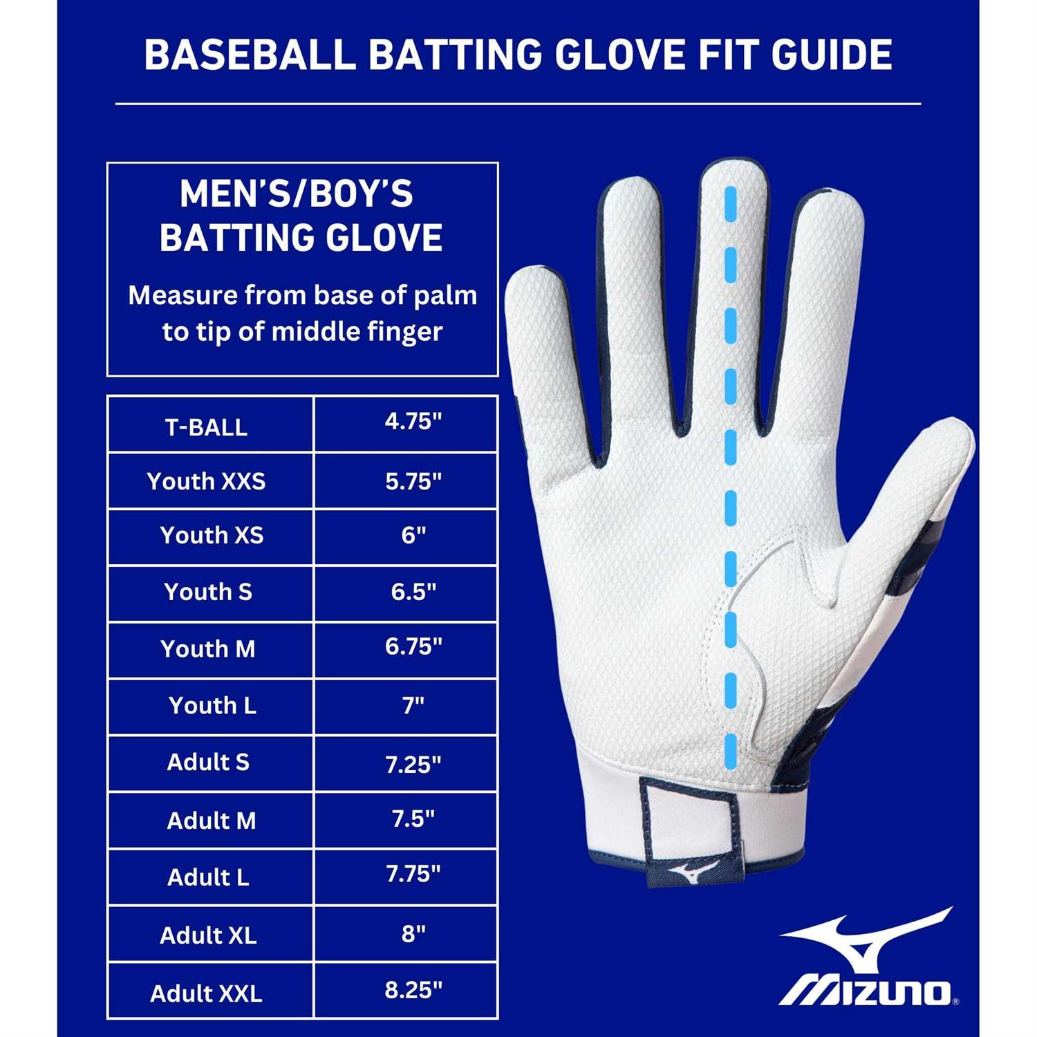 Alternative view of Mizuno MVP Baseball Batting Gloves