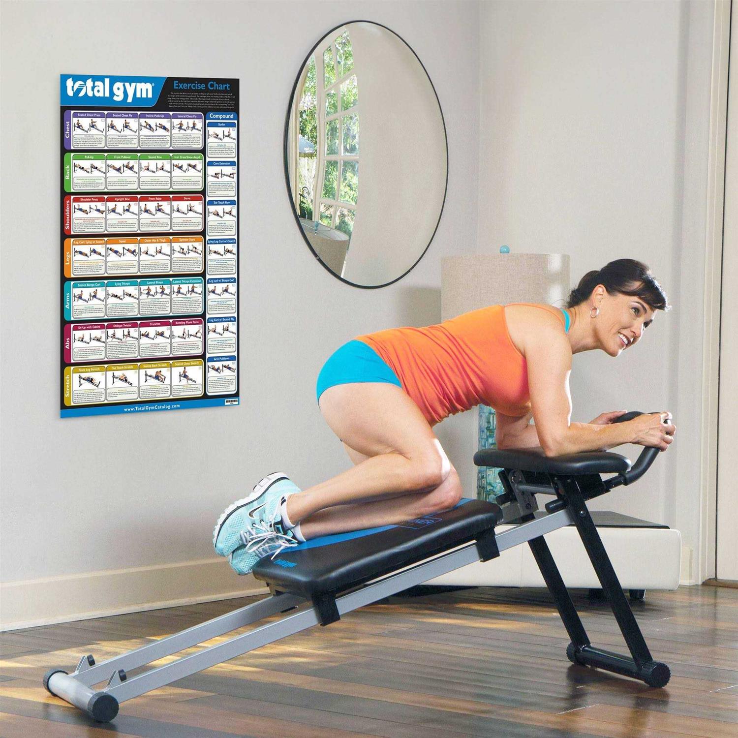 Total Gym 24 x 36 Convenient Quick Reference Exercise Chart with 35 Workouts - Image 3