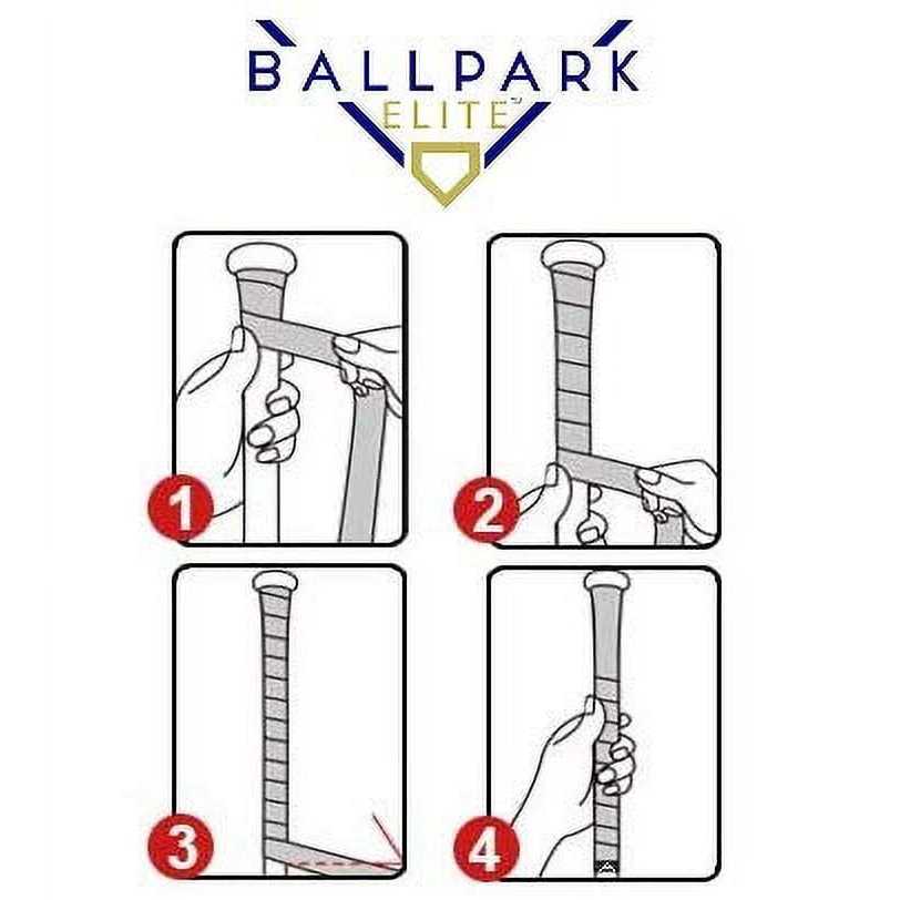 Ballpark Elite Bat Grip Tape for Baseball/Softball 1.10 MM Precut Baseball Bat Grip Replacement - Image 4