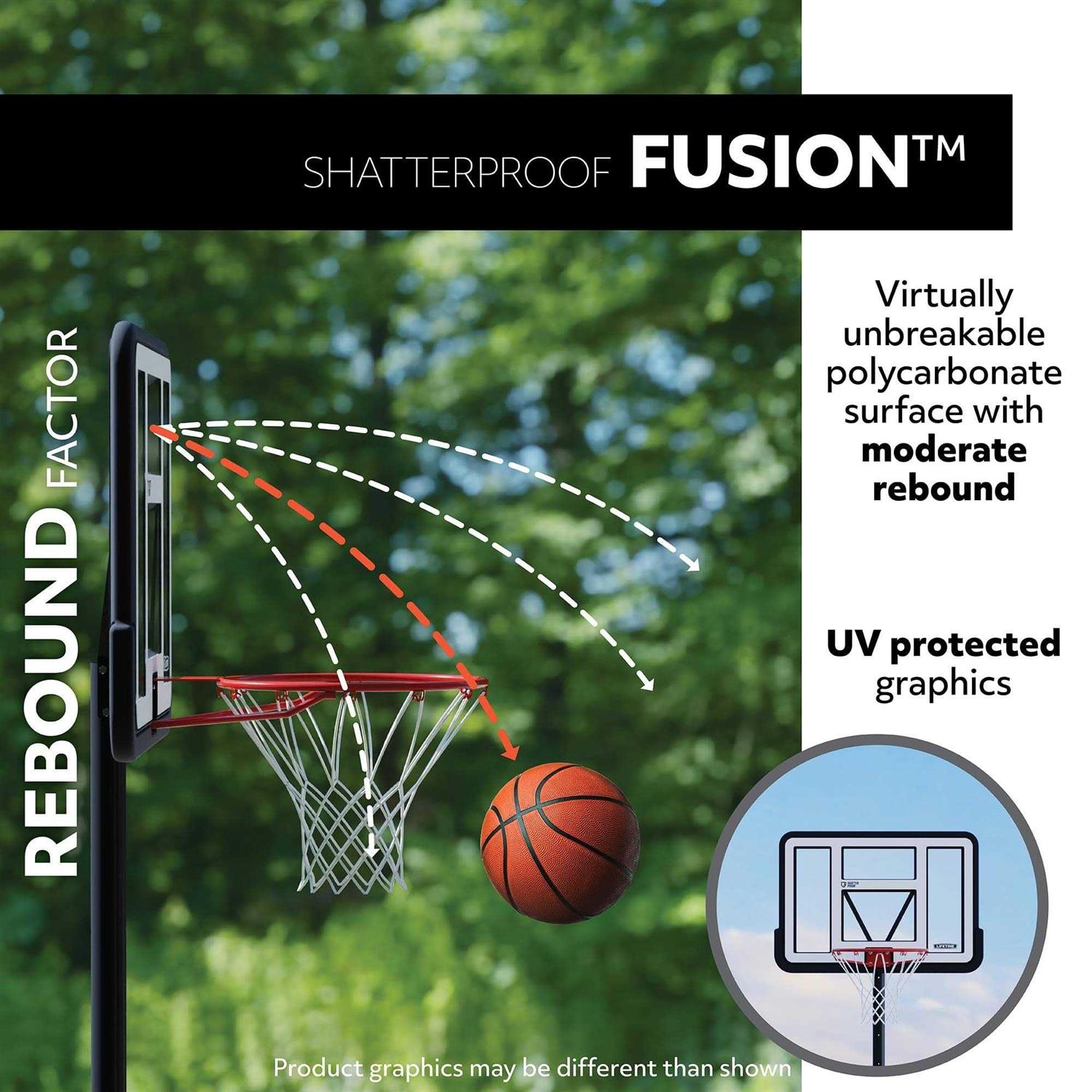 Lifetime Basketball Backboard and Rim Combo - Image 4