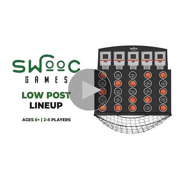 Low Post Lineup Wall Mounted Basketball 4 in a Row SWOOC - Image 4