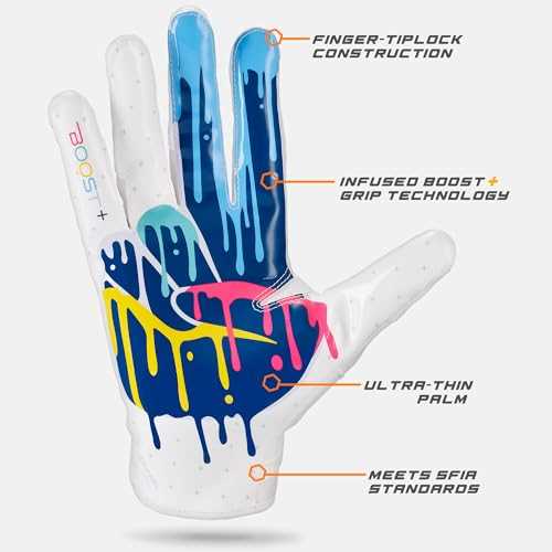 Grip Boost Peace Stealth 6 Boost Plus Football Gloves - Crucial Catch, Large / Crucial Catch - Image 4