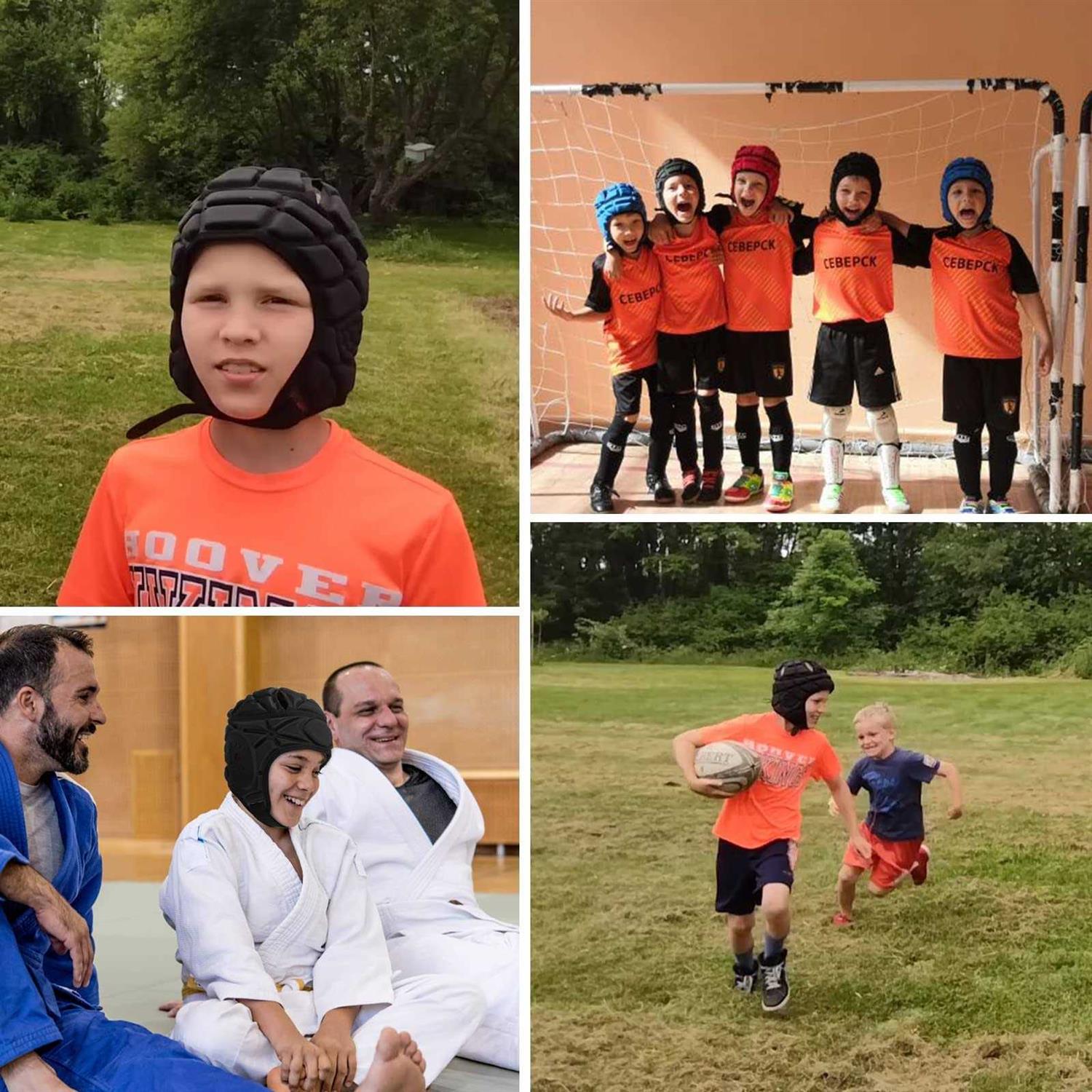 Surlim Rugby Helmet Headgear for Soccer Scrum Cap Soft Helmet Youth - Image 5