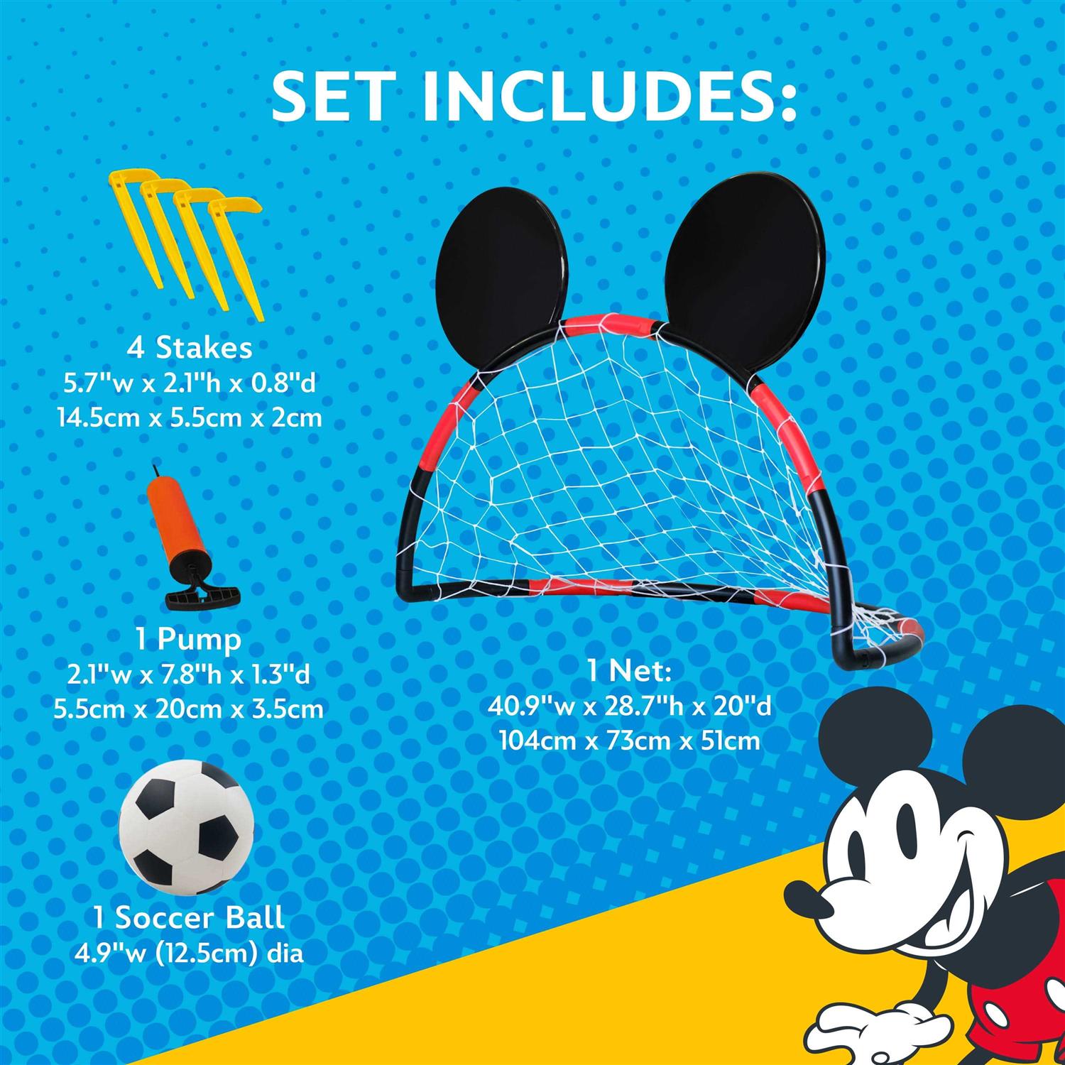 Disney Mickey Soccer Net with Ball - Image 2