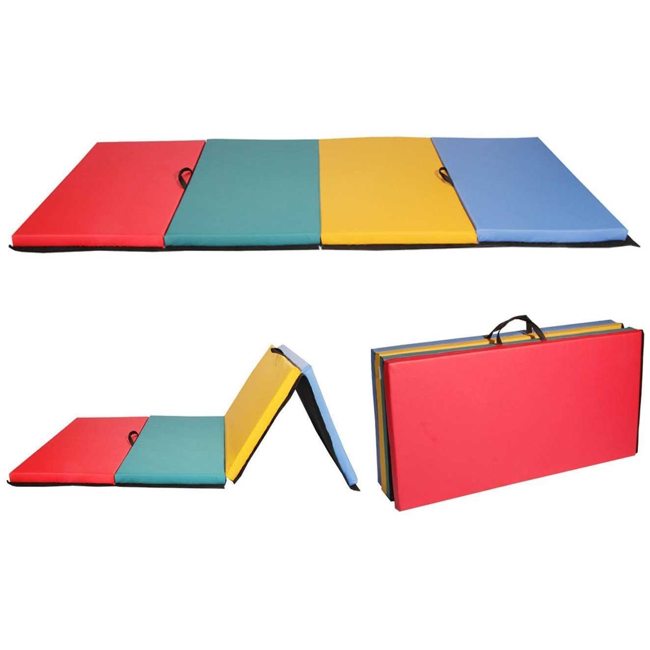 BestMassage Gymnastics Mat Exercise folding Panel Gymnastics Mat Gym Fitness Exercise Mat 4 - Image 4