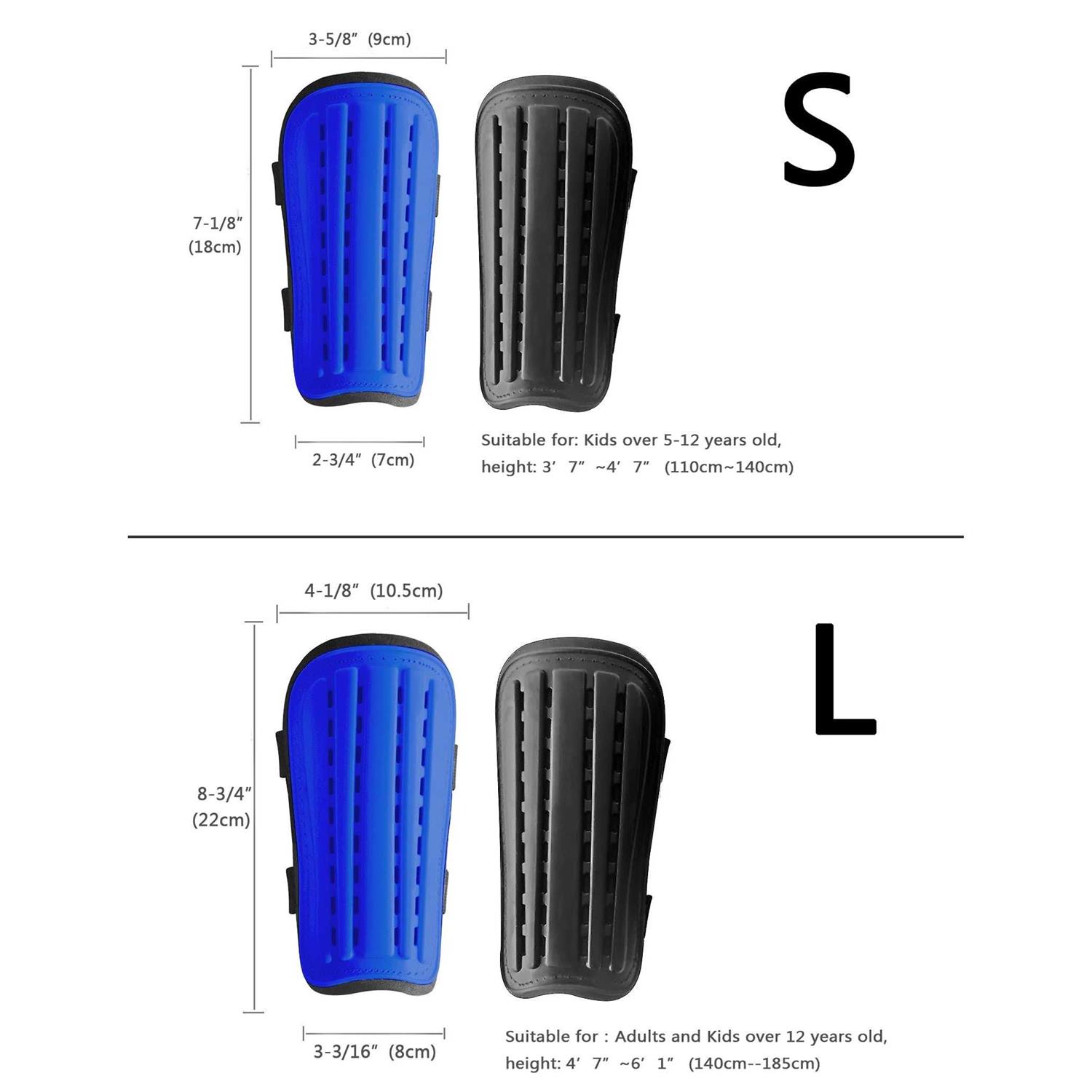 YIXIPAZH 2 Pairs Soccer Shin Guards & 2 Pairs Soccer Socks for Adults and Teenagers - Image 3