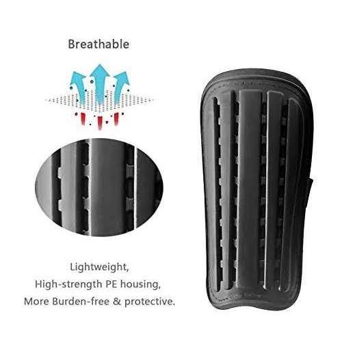 YIXIPAZH 2 Pairs Soccer Shin Guards & 2 Pairs Soccer Socks for Adults and Teenagers - Image 5
