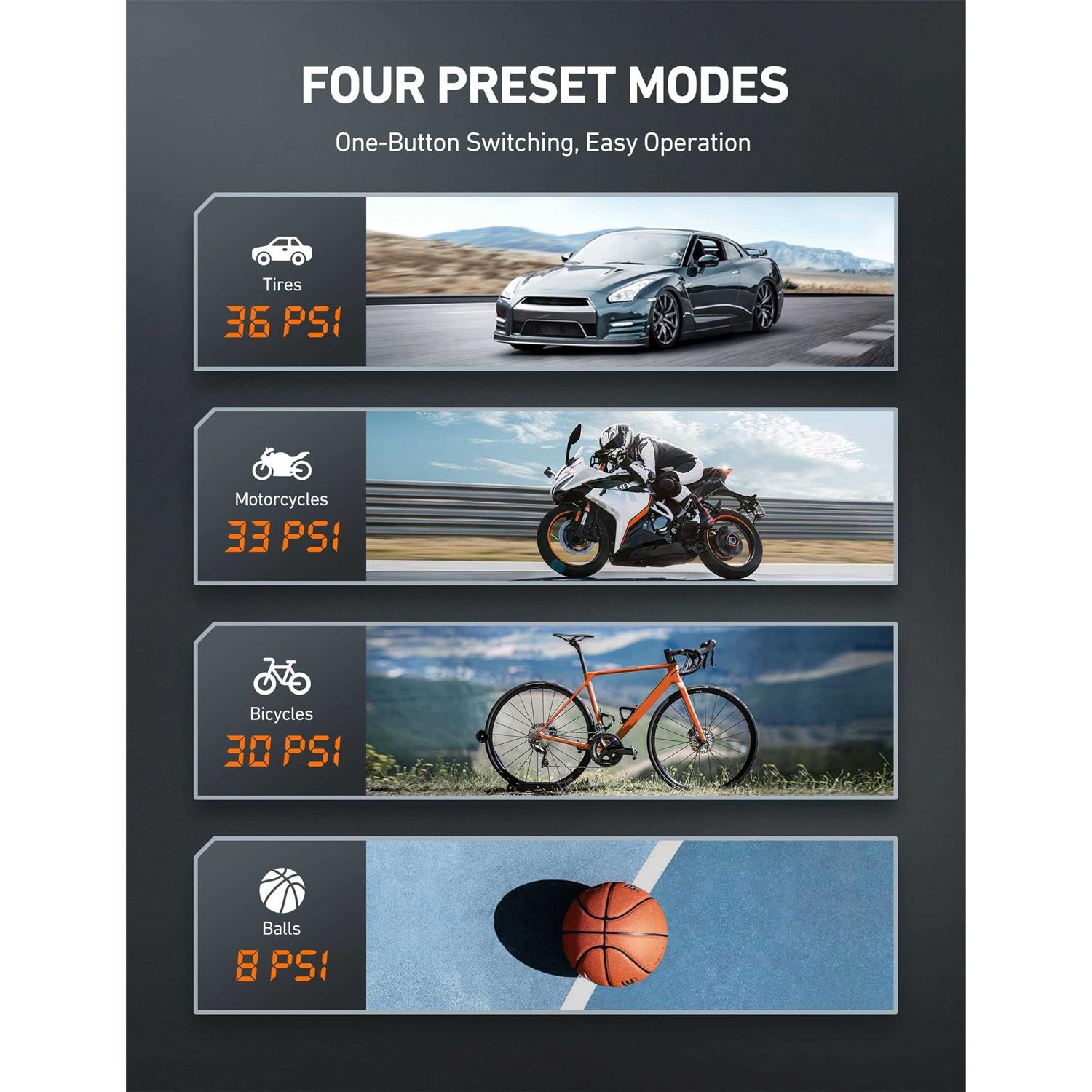 AstroAI Tire Inflator Air Compressor Cordless with 20V Rechargeable Li-ion Battery 150 PSI Portable Handheld Air Pump Car - Image 5