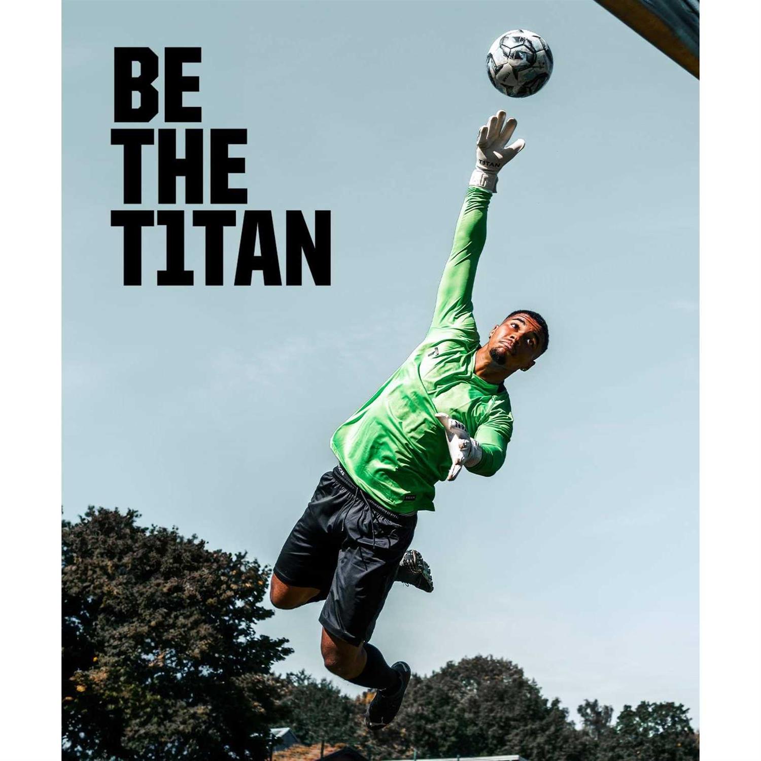 T1tan Classic 1.0 White-Out Goalkeeper Gloves Without Finger Protection - Image 4