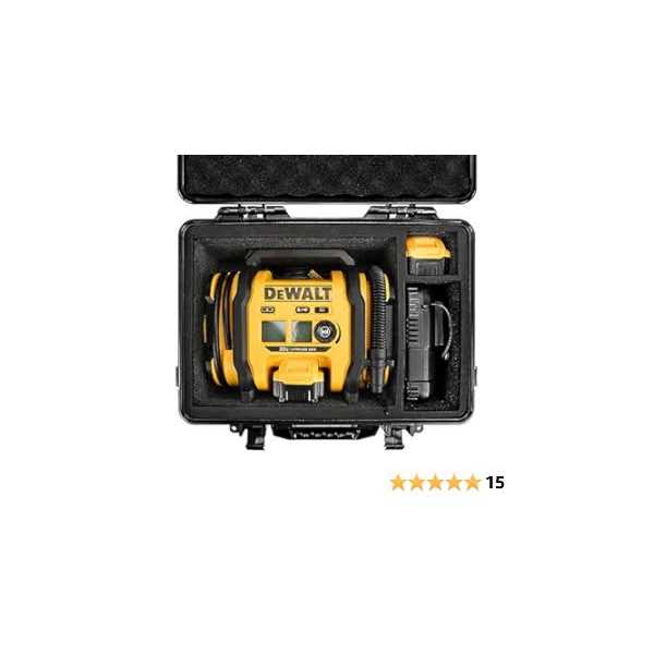 Alternative view of LOTOCASE Air Compressor Hard Case Compatible with DEWALT 20V MAX Tire Inflator DCC020IB