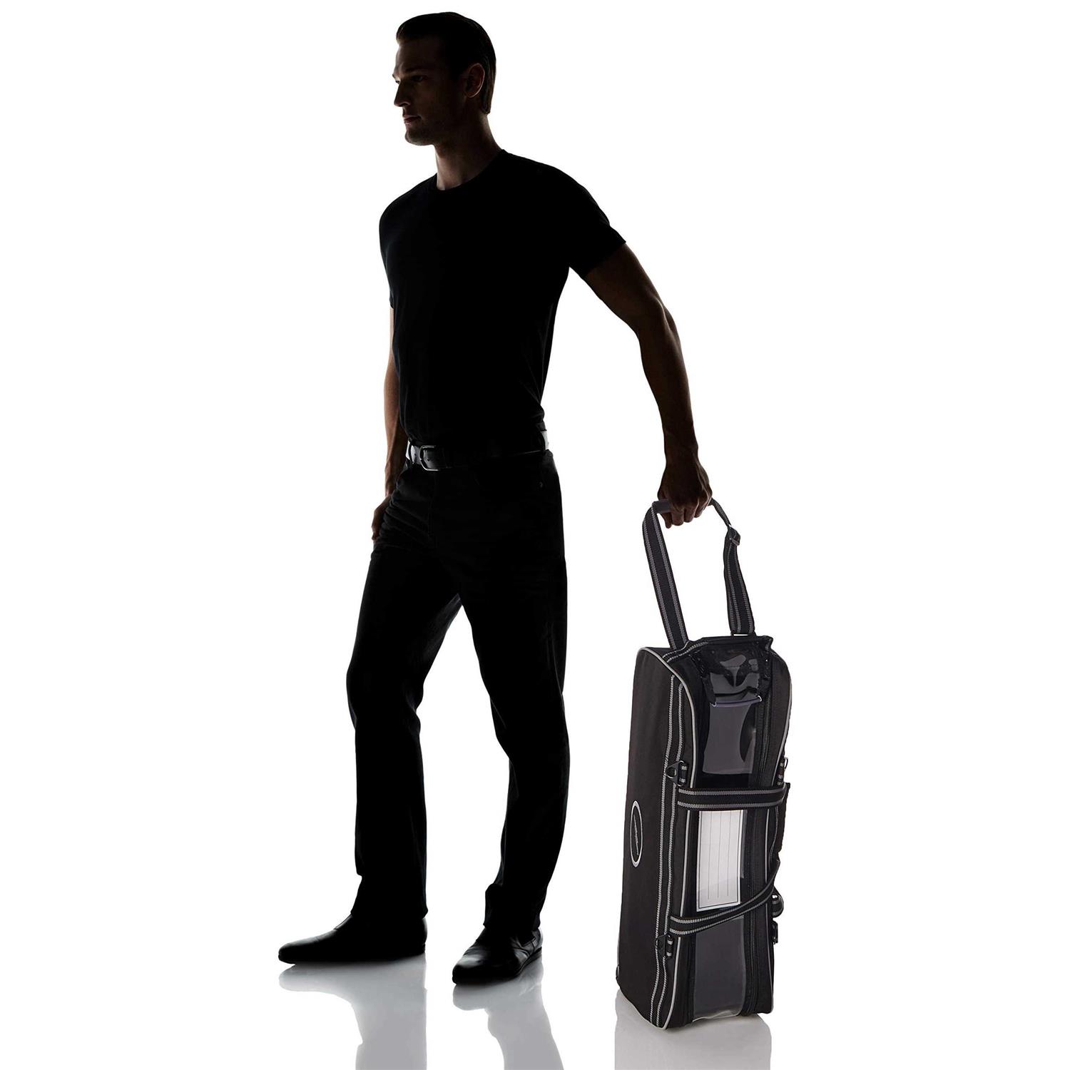 Storm Tournament Travel 3 Ball Tote Black Bowling Bag - Image 4