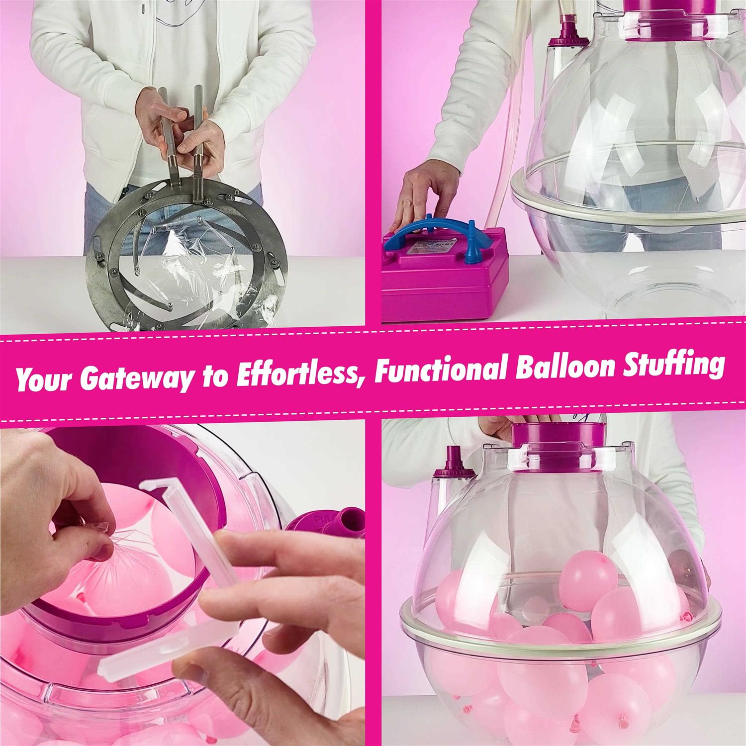 Bloonsy Balloon Stuffing Machine Balloon Stuffer Machine Kit with Electric Air Pump and Expander Tool - Image 3