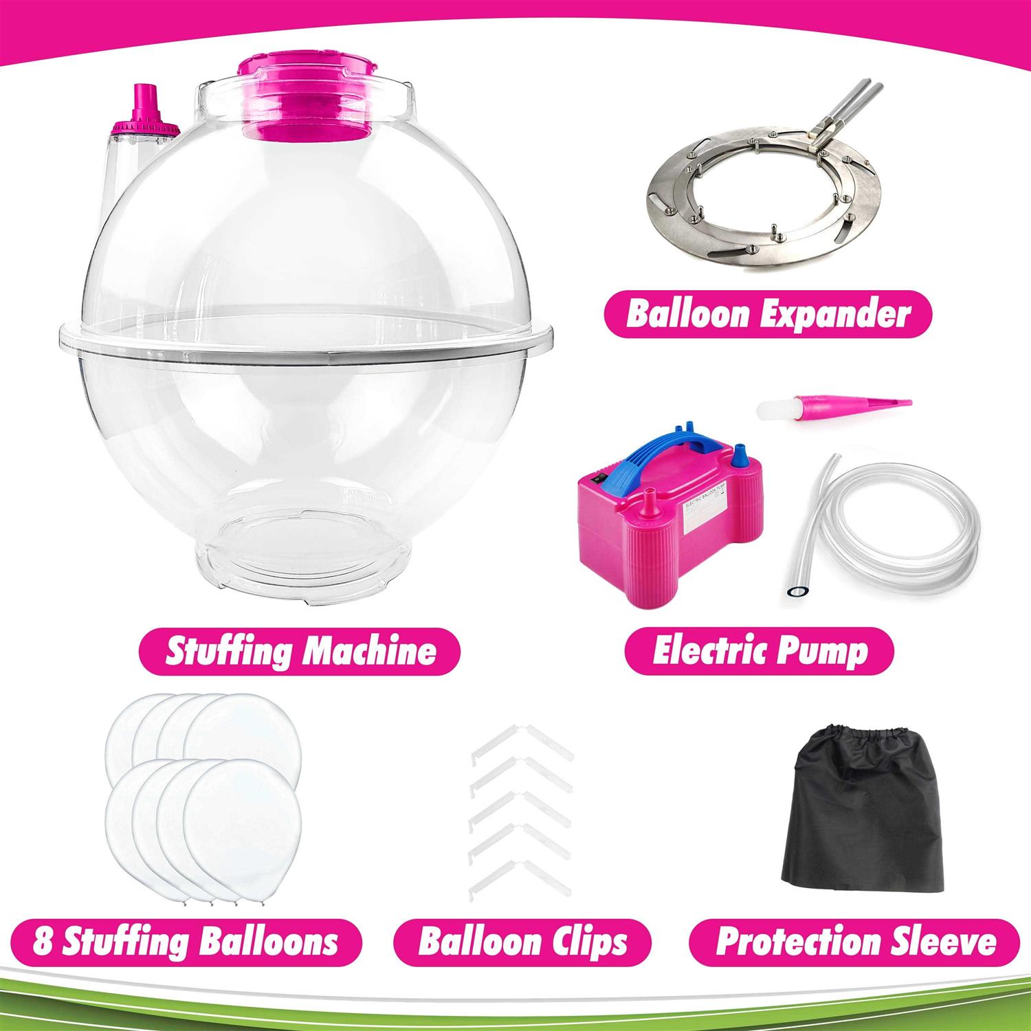 Bloonsy Balloon Stuffing Machine Balloon Stuffer Machine Kit with Electric Air Pump and Expander Tool - Image 5
