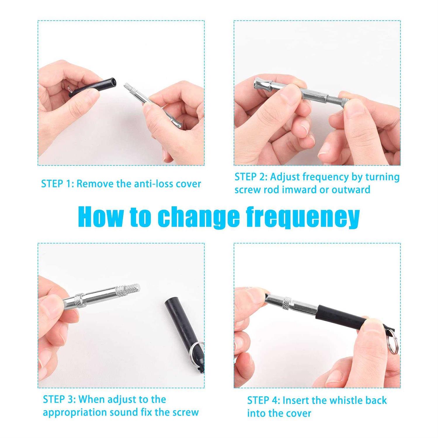 STNRST-IN Dog Whistle to Stop Barking Adjustable Ultrasonic Silent Dog Whistle with Lanyard - Image 4