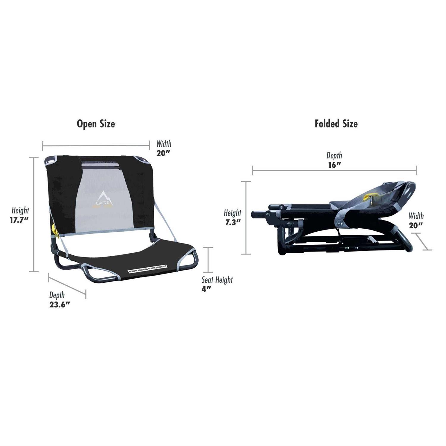 GCI Outdoor Big Comfort Stadium Chair With Adjustable Backrest - Image 3