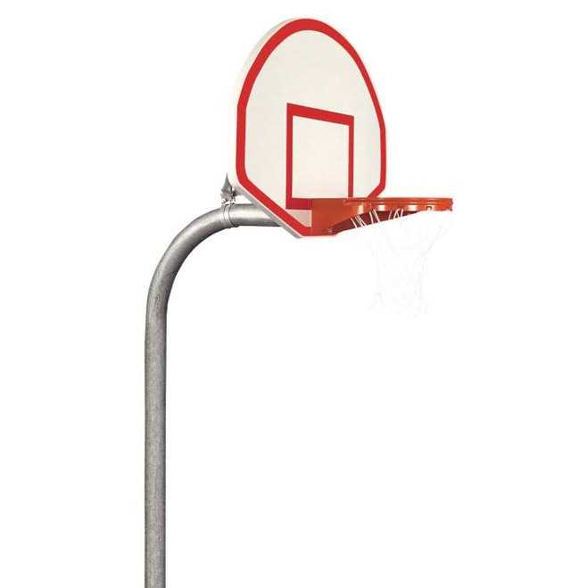 Bison PR29 3-1/2 Tough Duty Finished Aluminum Fan Playground Basketball System - Image 5