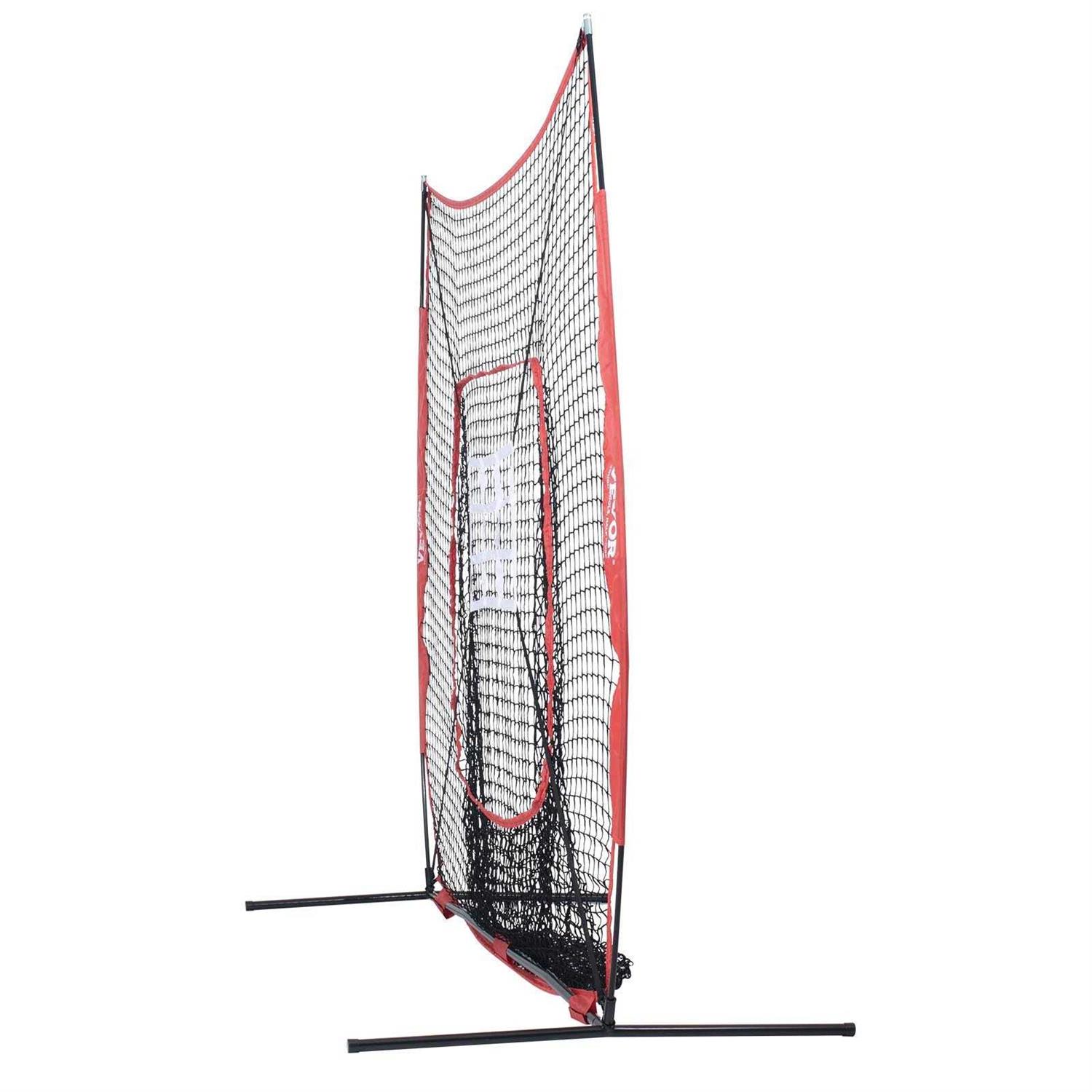 VEVOR 7 x 7 ft. Baseball Portable Softball Practice Net for Hitting Catching Pitching - Image 5