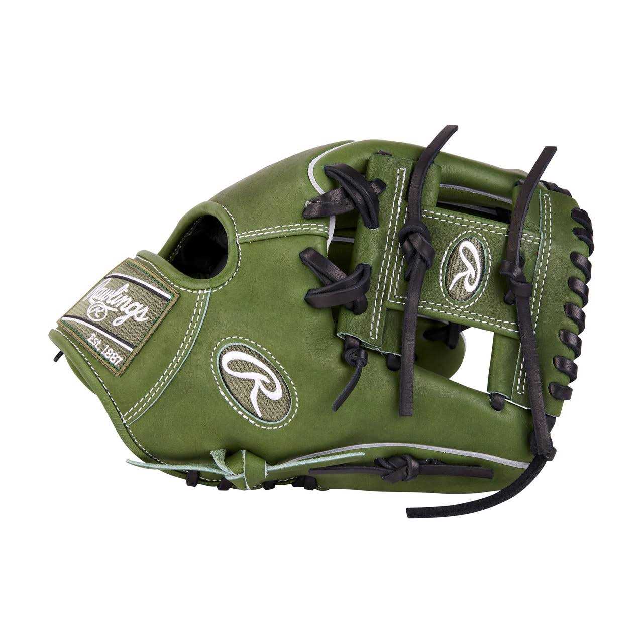 Rawlings Heart of the Hide Military Green Baseball - Image 4