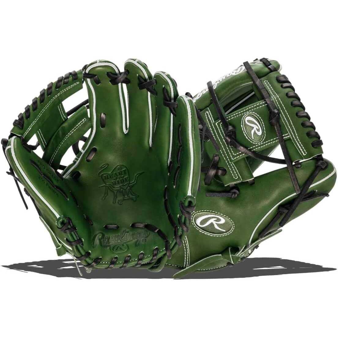 Rawlings Heart of the Hide Military Green Baseball - Image 5