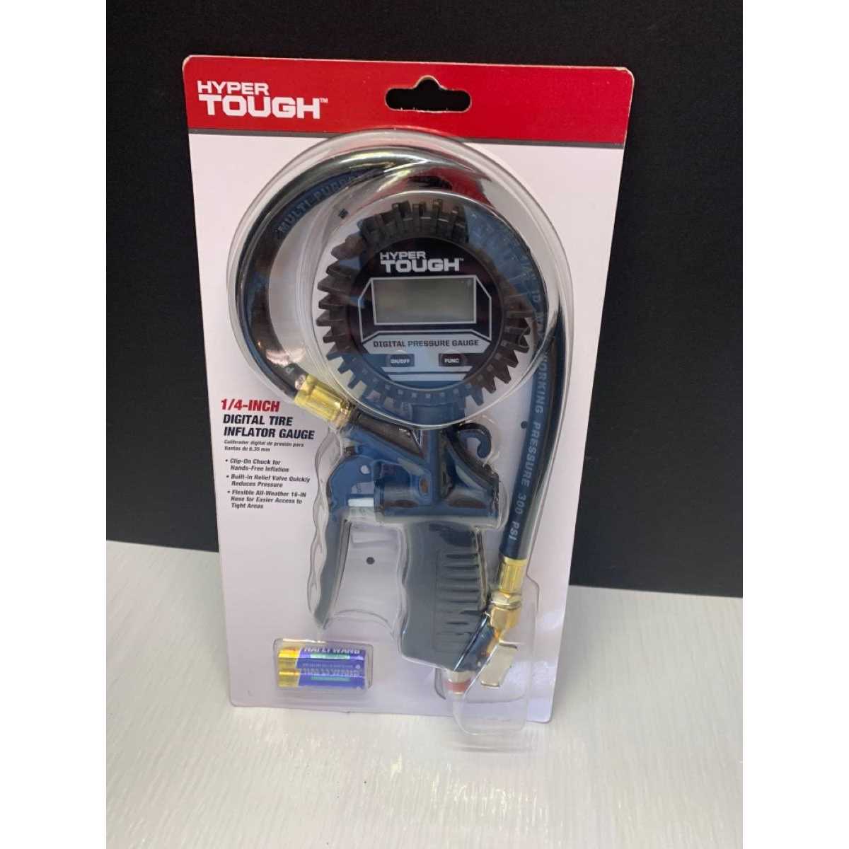 Hyper Tough 1/4 Digital Tire Inflator Gauge with 16 Hose - Image 3