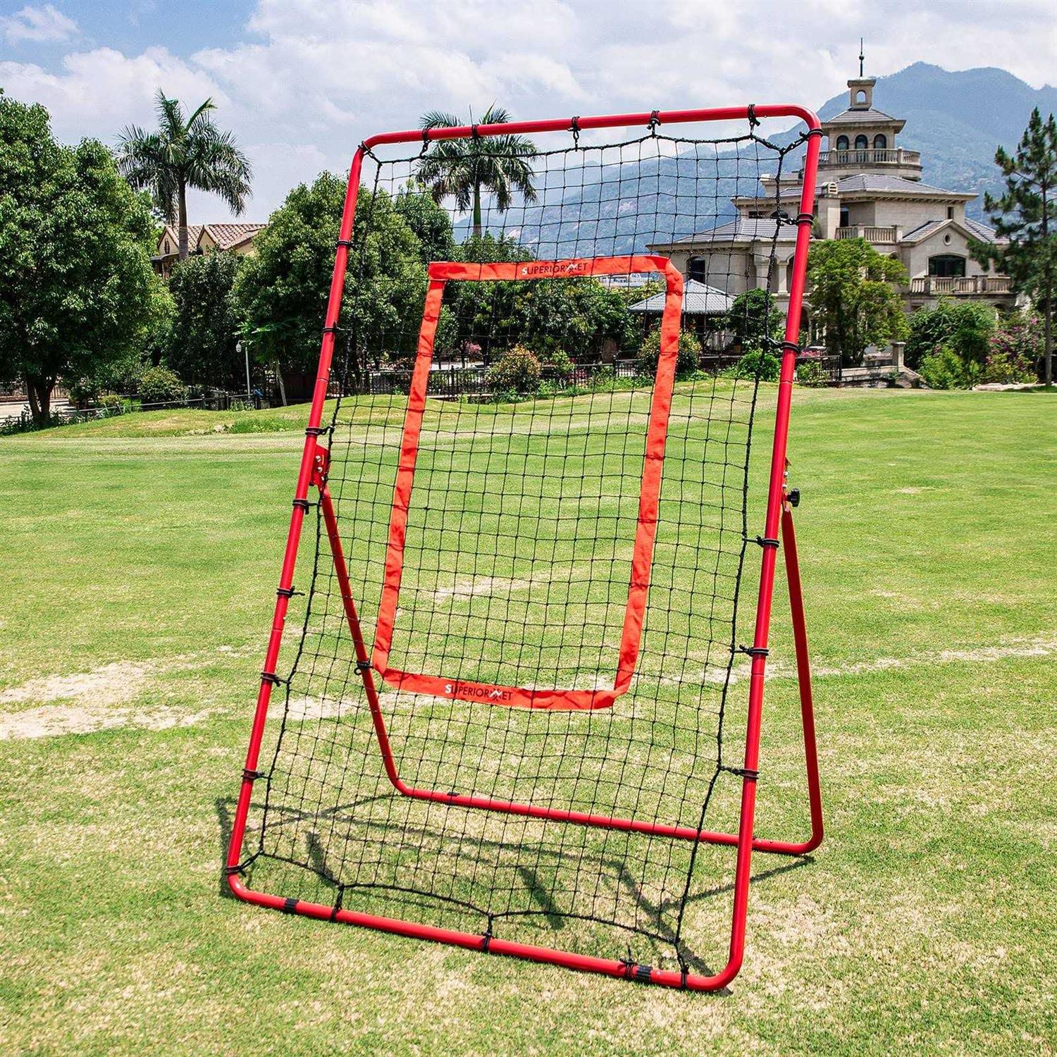 Superiornet Pitch Back Rebound Net, Adjustable Rebounder Trainer for Baseball, Softball and Lacrosse, Practice for Pitching, Throwing and Catching - Image 4