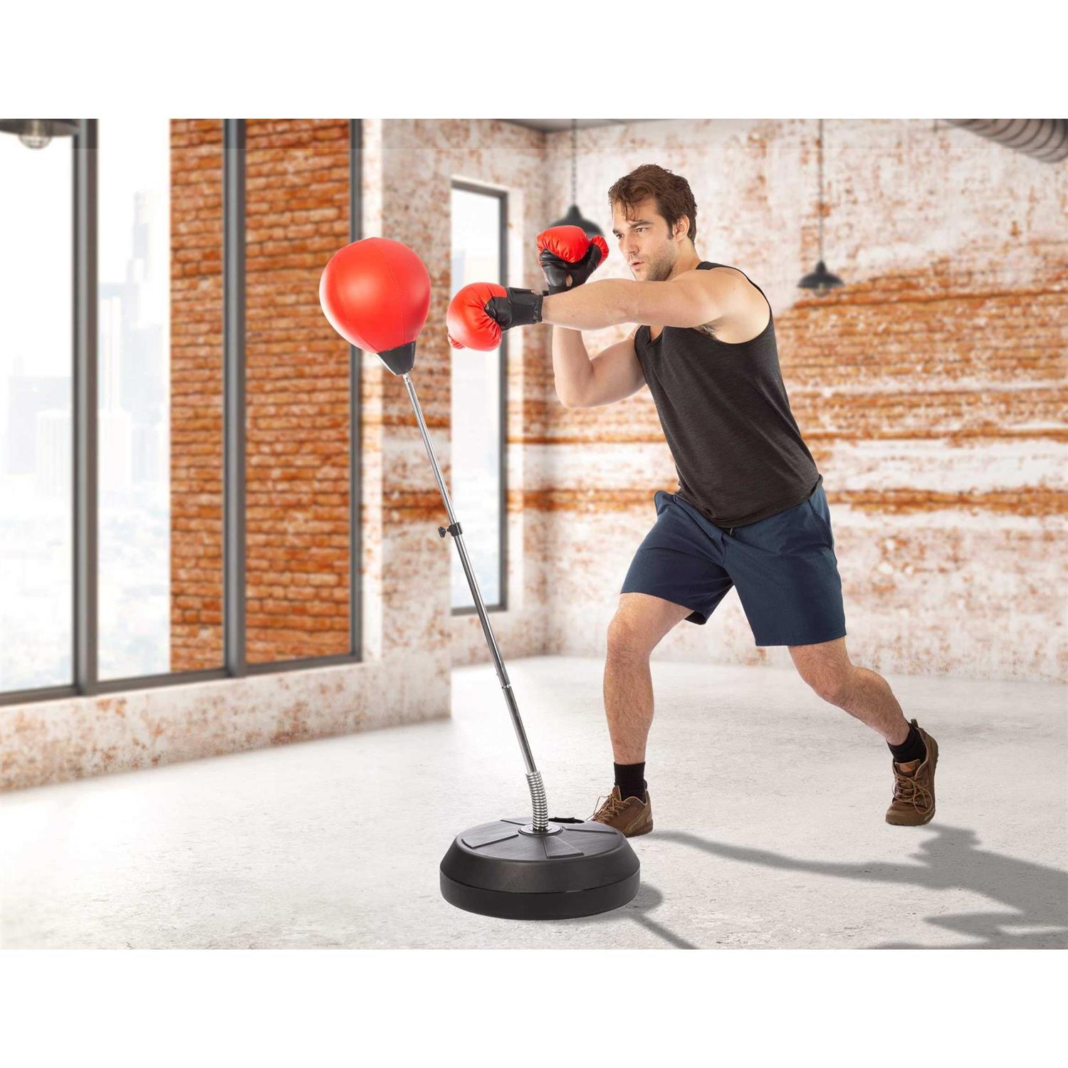Tech Tools Punching Bag with Stand Boxing Bag for Teens & Adults Height Adjustable - Image 5