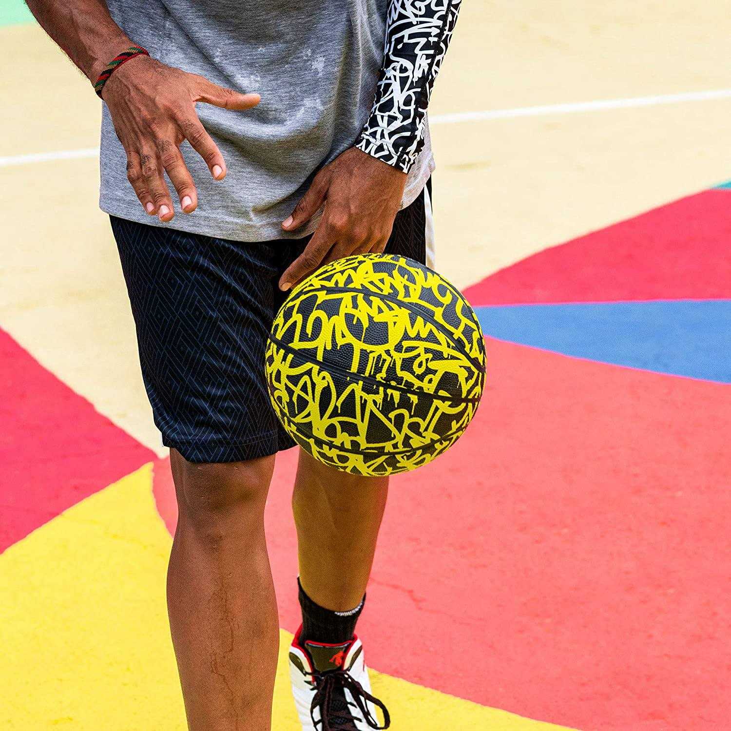 And1 Graffiti Fantom Rubber Basketball & Pump - Image 3
