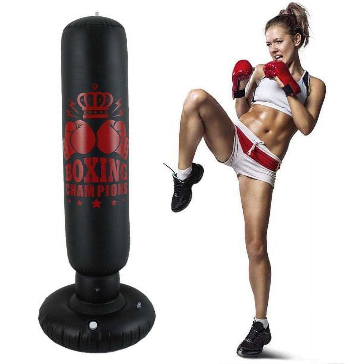 Jetcloudlive Boxing Punch Bag Punching Bag with Stand for Kids Freestanding Boxing Speed Bag for Practicing Karate