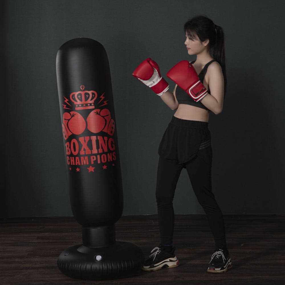 Alternative view of Jetcloudlive Boxing Punch Bag Punching Bag with Stand for Kids Freestanding Boxing Speed Bag for Practicing Karate