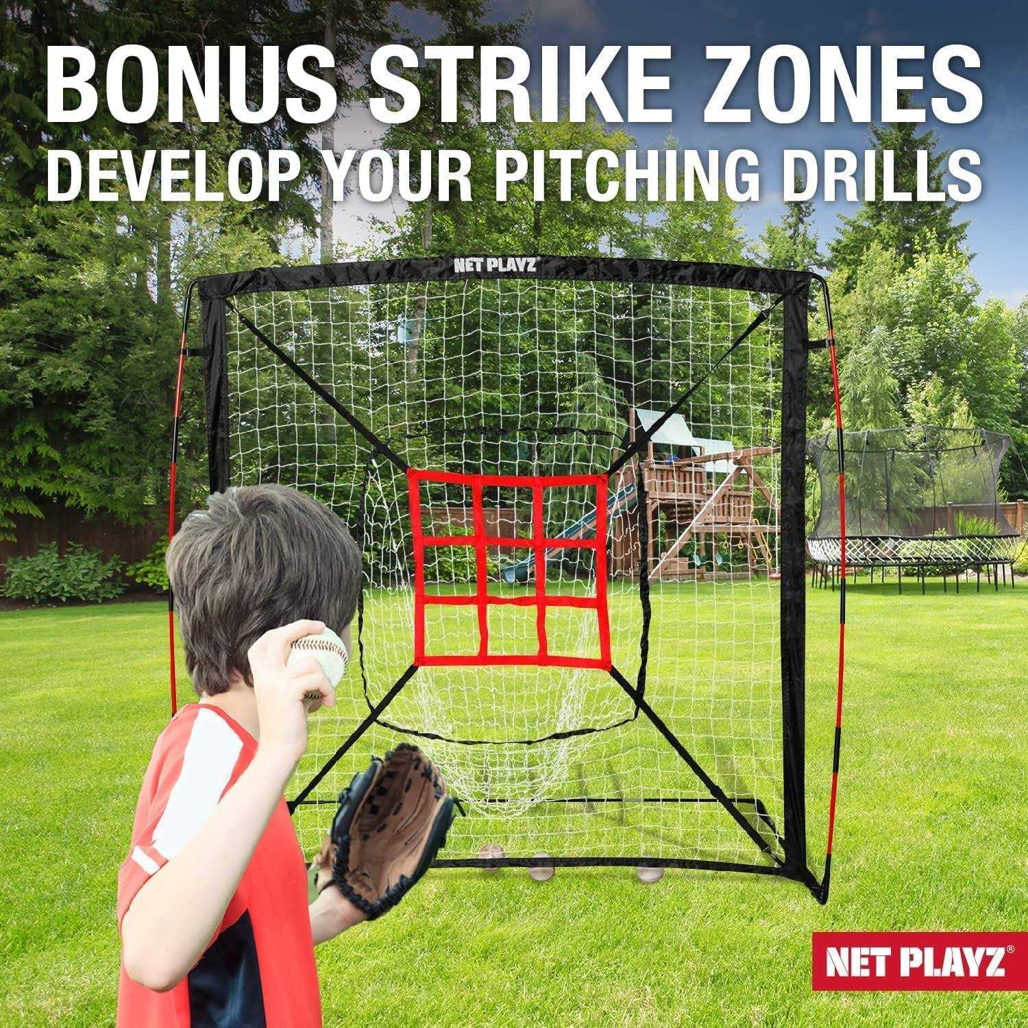 Net Playz Baseball and Softball Practice Pitching Net - Image 3