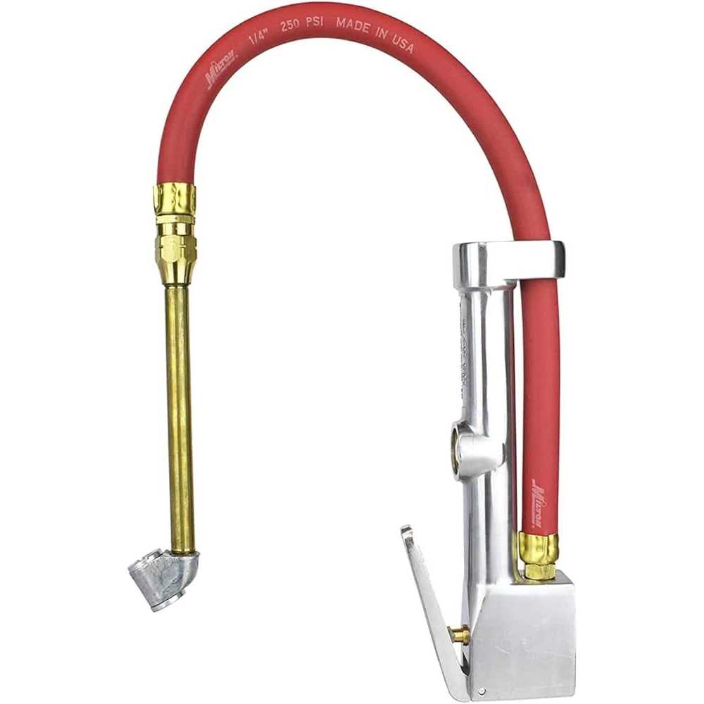 Alternative view of Milton Straight Foot Chuck Tire Inflator Gauge S-516