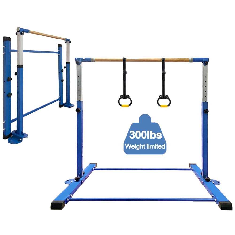 JC-ATHLETICS Gymnastic Kip Bar,Horizontal Bar for Kids Girls Junior Adjustable Height,Home Gym Equipment