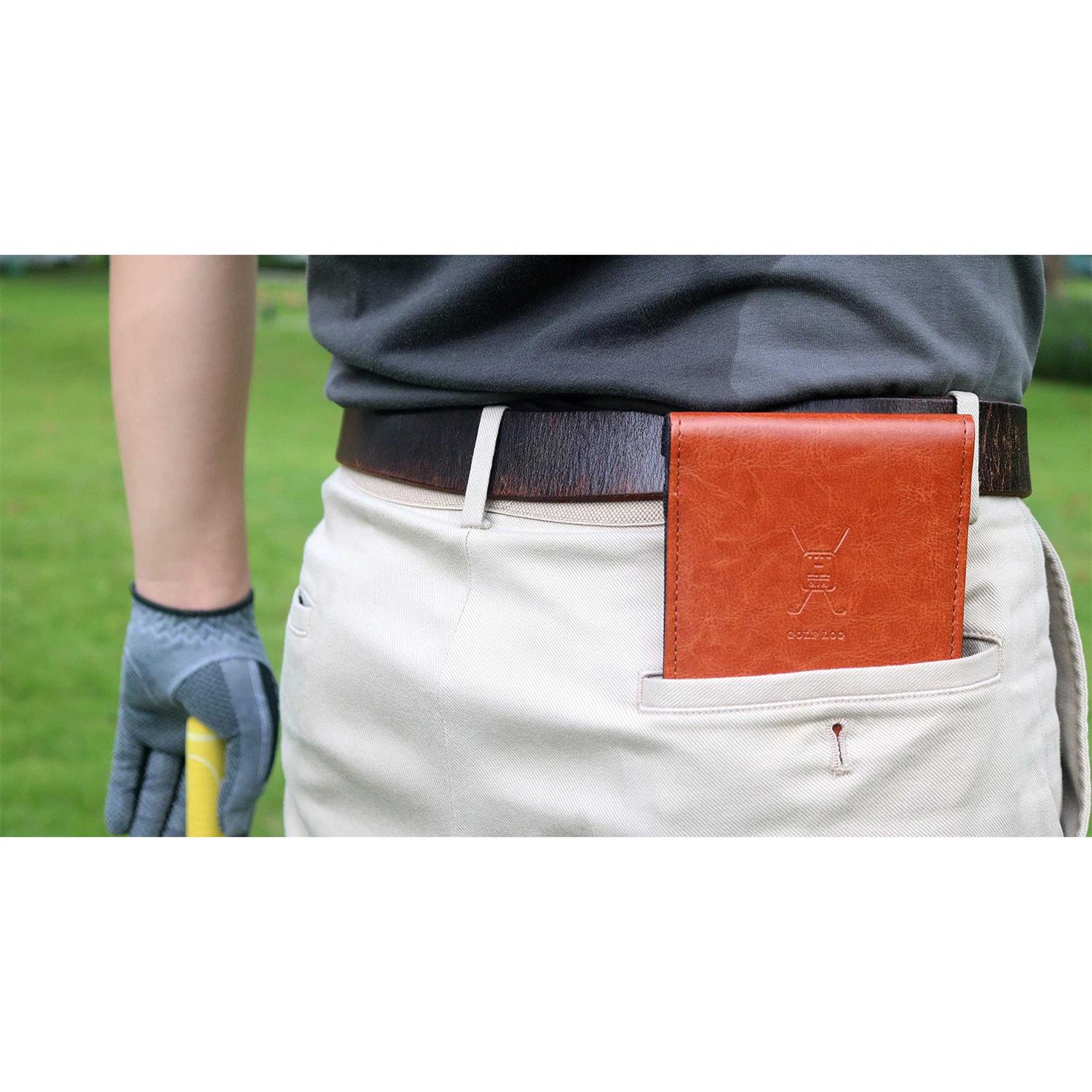Handy Picks Leather Golf Scorecard Holder Yardage Book Cover - Image 3