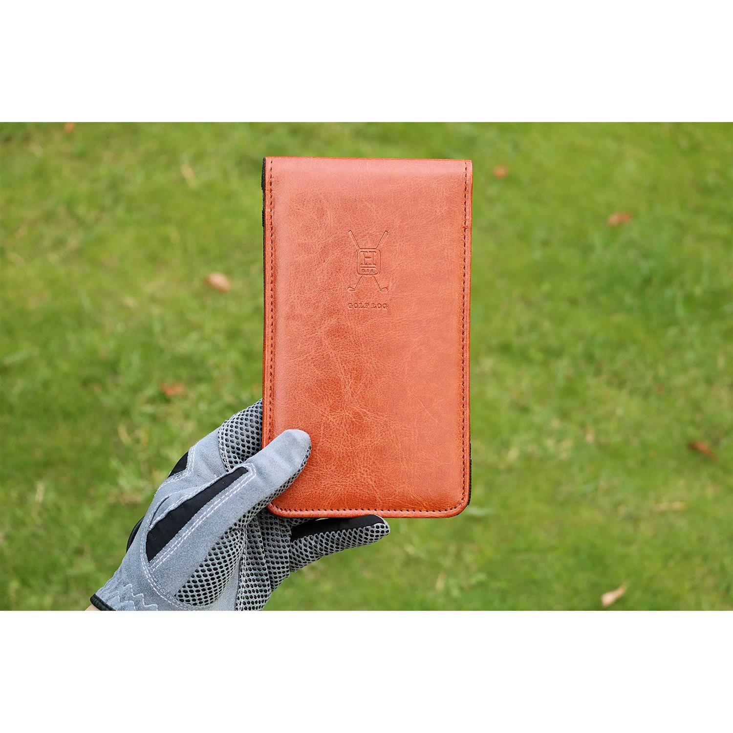 Handy Picks Leather Golf Scorecard Holder Yardage Book Cover - Image 4