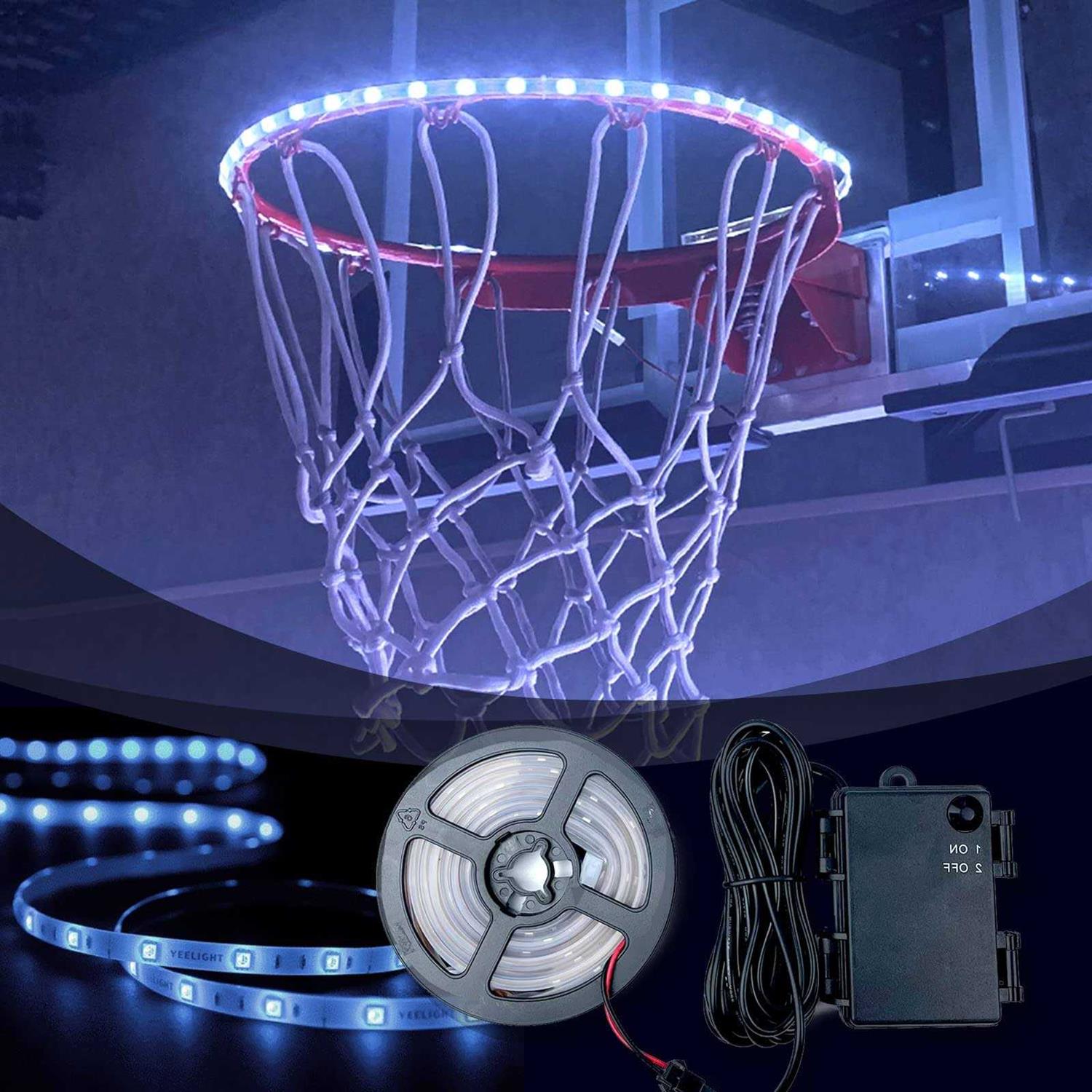Alternative view of OMOTIYA Glow in The Dark Basketball LED Light Up Basketball Night Glowing Ball